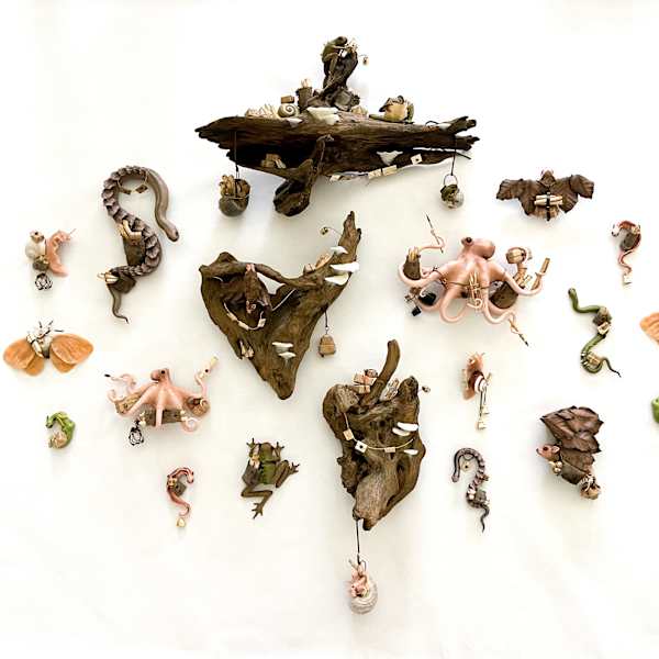 "Messenger" Wall Installation View by Cheryl Lee, Image 1.