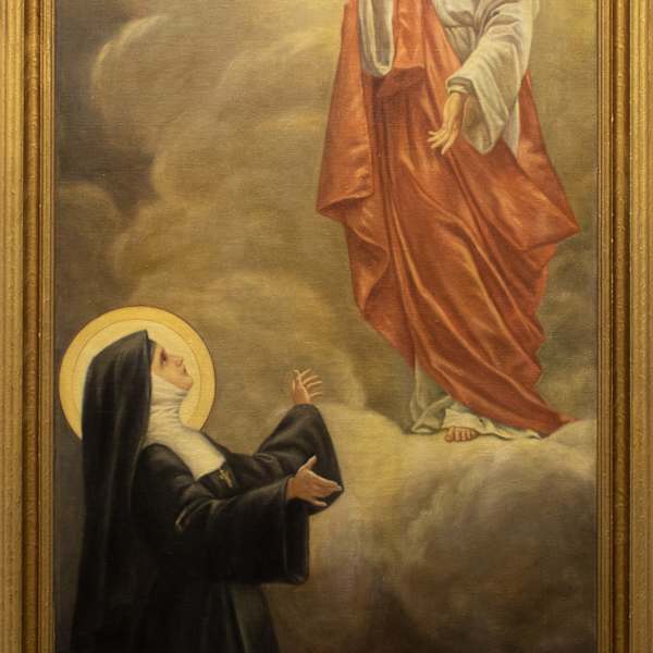 Sacred Heart and St. Margaret Mary by Claretta Fornefeld, FSPA, Image 1.