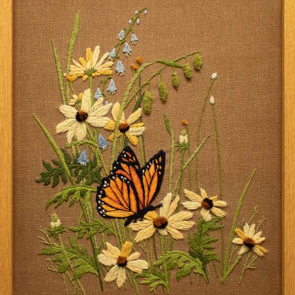 Monarch and Flowers by Sibylla Kreibich, FSPA, Image 1.