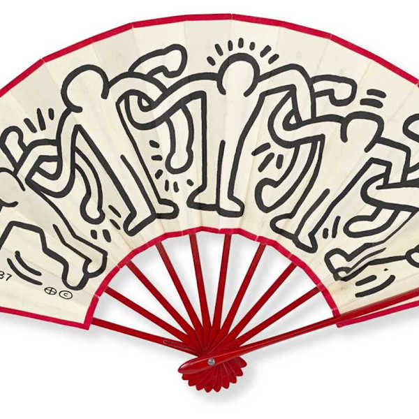 Tokyo Pop Shop Fan by Keith Haring, Image 1.