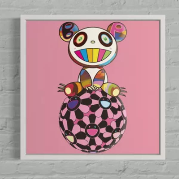 Pandakashi (Blackpink X Murakami pink variant), 2023 by Takashi Murakami, Image 1.