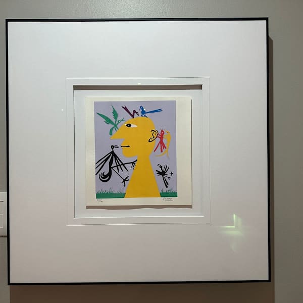 Yellow head with birds by Walter Battis, Image 3.