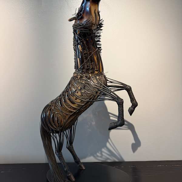 Amber Rearing Horse by David Bennet, Image 1.