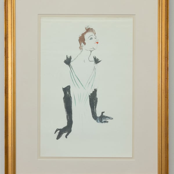 Yvette Guilbert, 1894 by Henri de Toulouse-Lautrec (after), Image 1.