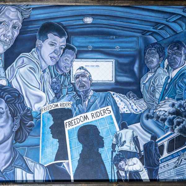 Freedom Riders and Irene Morgan by Ricky Calloway, Image 9.