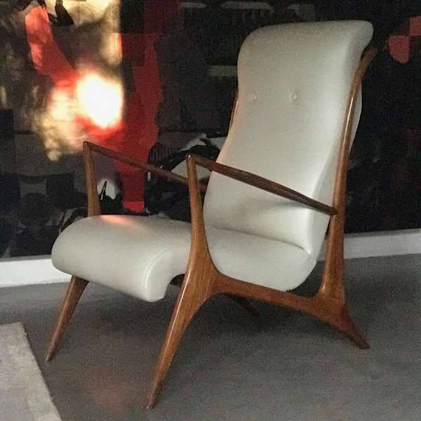 Pair of Brazilian Jacaranda Wood Chairs by John Graz, Image 2.