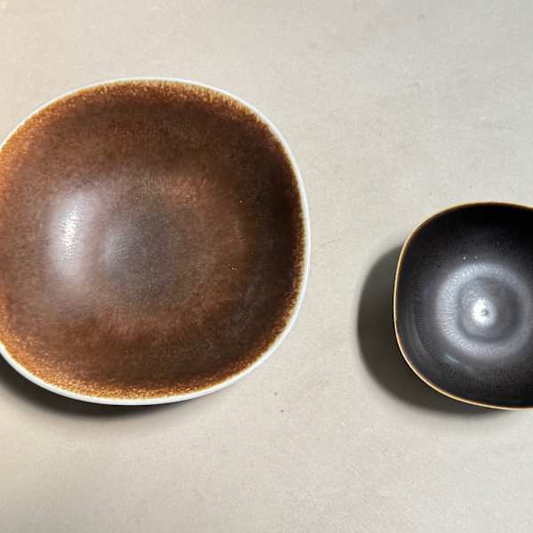 The Ochre "Hare's Fur" Bowl by Berndt Friberg, Image 1.