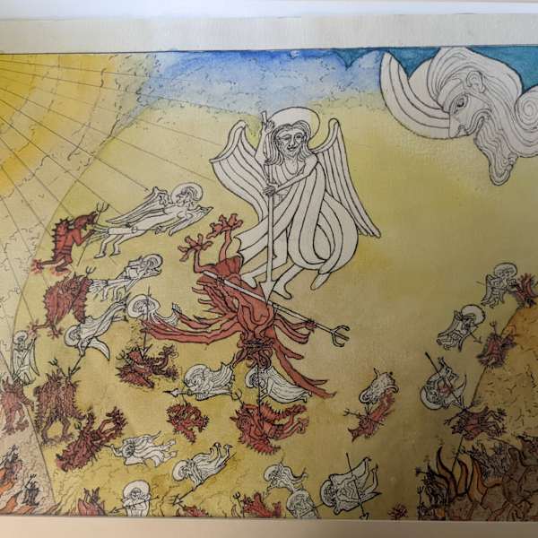 Lucifer Cast Into Hell by Peter Minchell, Image 1.
