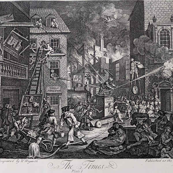 The Times (Plate I, Plate II) by William Hogarth, Image 1.