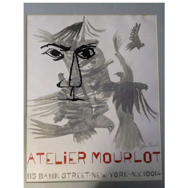 "Rilko" Poster (Prescott 198) by Ben Shahn, Image 1.