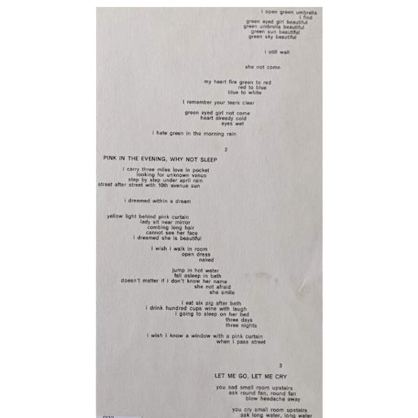 Untitled (From One Cent Life) (A Dream Page 2) by Jim Dine, Image 1.