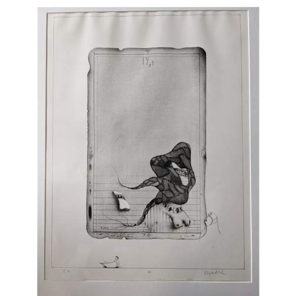 Salomo IV I: Deine Augen sind wie tauben-augen zwischen Deine Zopfen (Reider 362) by Paul Wunderlich, Image 1.