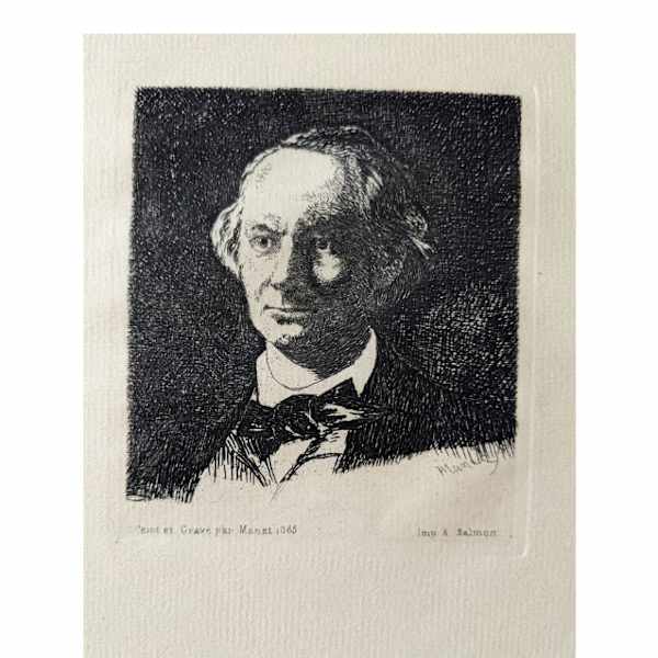 Baudelaire en Face by Edouard Manet, Image 1.