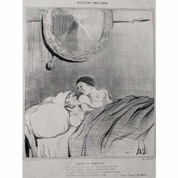 Ulysse et Penelope by Honore Daumier, Image 1.