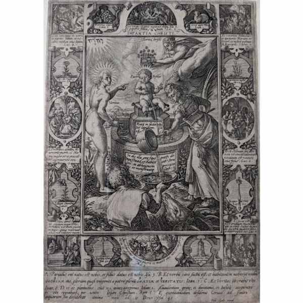 Infantia Christ (from The Life of Christ circa 1578) by Hendrik Goltzius, Image 1.