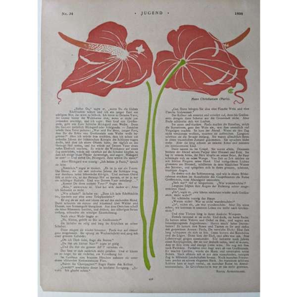 Untitled (Jugend magazine page) by Hans Christiansen, Image 1.