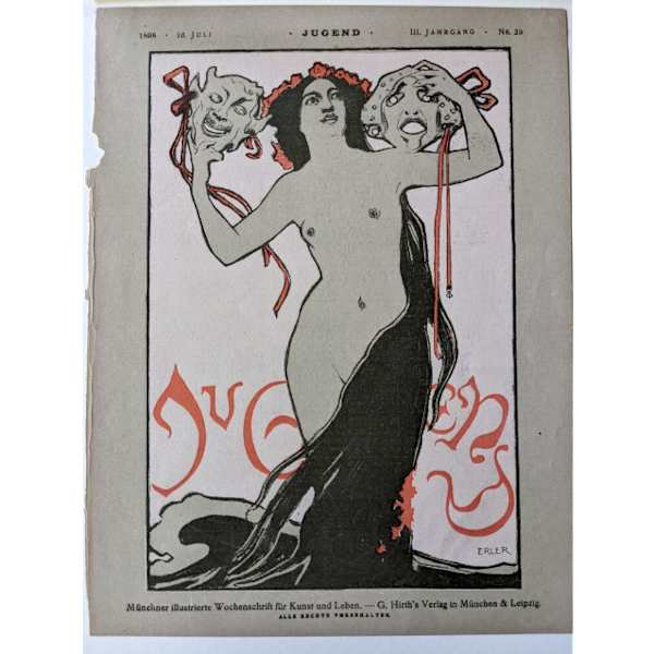 Jugend, Juli 1898 cover by Fritz Erler, Image 1.