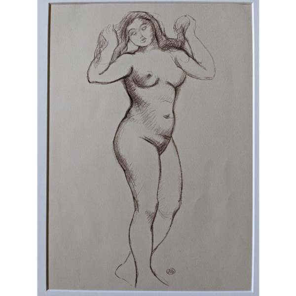 Nude (Dialogue de Composition) by Aristide Maillol, Image 1.