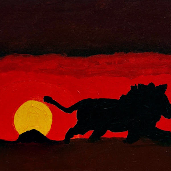 Sunset Lion by Josiah, Image 1.