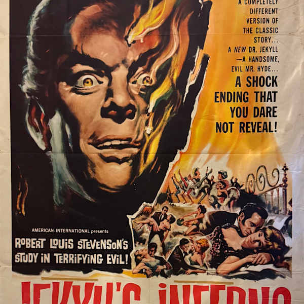 Jekyll's Inferno US 1 Sheet, 1961 by Reynold Brown, Image 1.