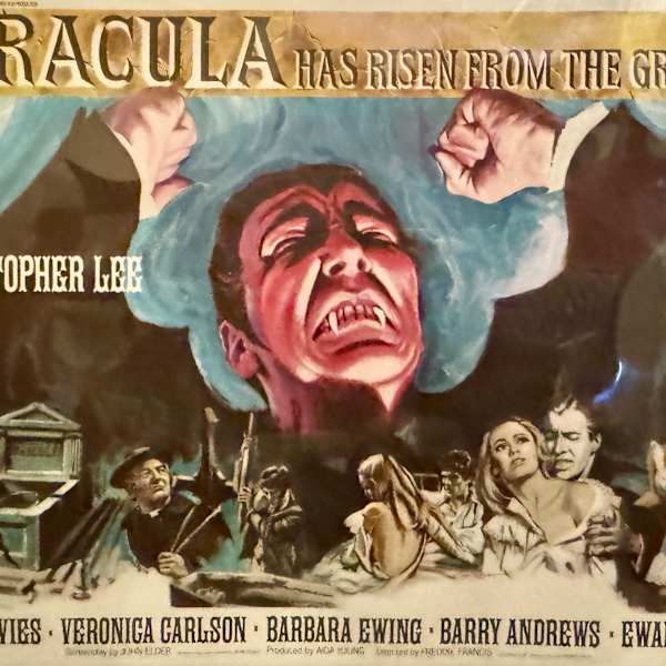 Dracula Has Risen From The Grave, British-Quad, 1969 by Tom Chantrell, Image 1.