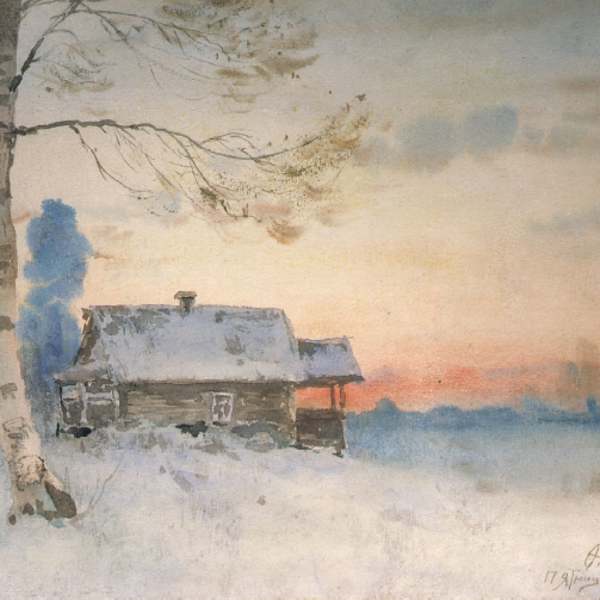 Izba sotto la neve by Fyodor Petrovich Reznichenko, Image 1.