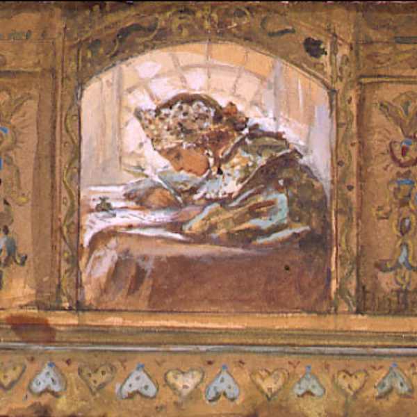 La piccola principessa che scrive by (PLATZHALTER) Elisaveta Bem, Image 1.