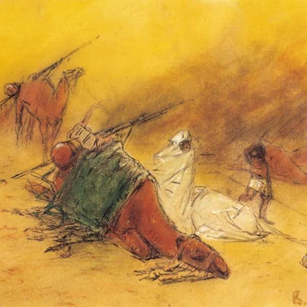 Soldati e cammelli a riposo by Vasily Vasilyevich Vereshchagin, Image 1.