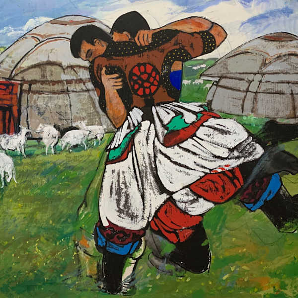Wrestling by Yihang Pan, Image 1.