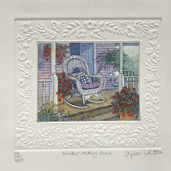 Wicker Rocking Chair 59/450 by Stephen Whittle, Image 2.