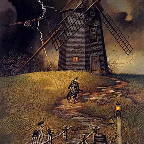 Wednesday Night Checkers by Charles Wysocki, Image 1.