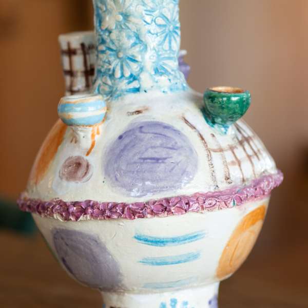 Pot with Flowers by Angela Brennan, Image 1.