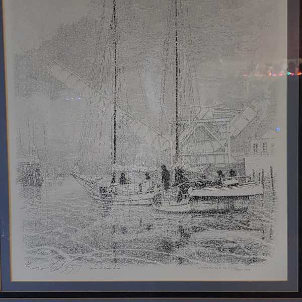 Flurries at Knapp's Narrows by Edmund S. Spinney, Image 1.