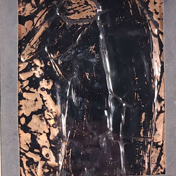 Untitled (Figure in Copper Relief) by Robert Allen Nelson, Image 1.