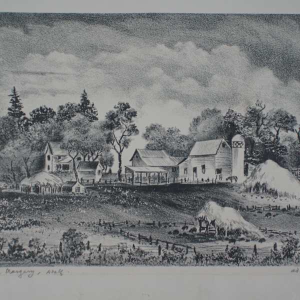 Minnesota Farmyard by Adolf (Adolph) Dehn, Image 3.