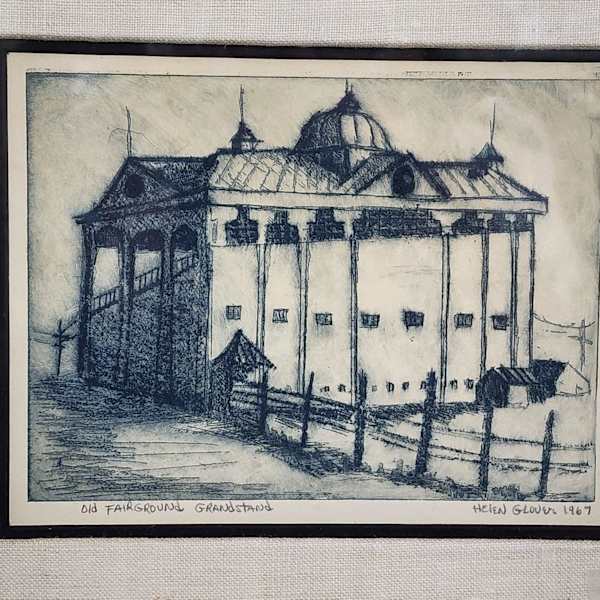 Old Fairgrounds Grandstand by Helen (Mildred Callison) Glover, Image 1.