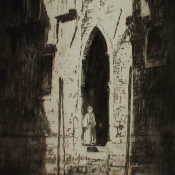 Dark Doorway, Venice by Levon West (Ivan Dmitri), Image 1.