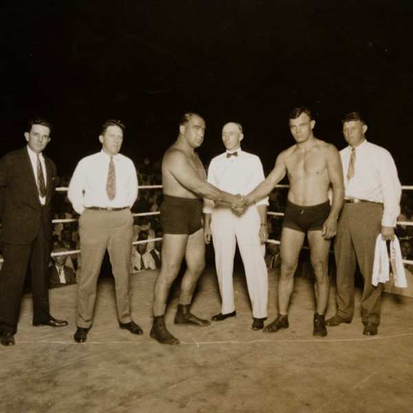 Wrestlers by Underwood & Underwood Publishers, Image 2.