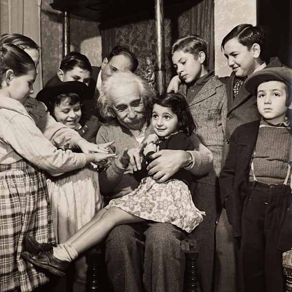 Albert Einstein at his 70th Birthday Celebration by Philippe Halsman, Image 1.