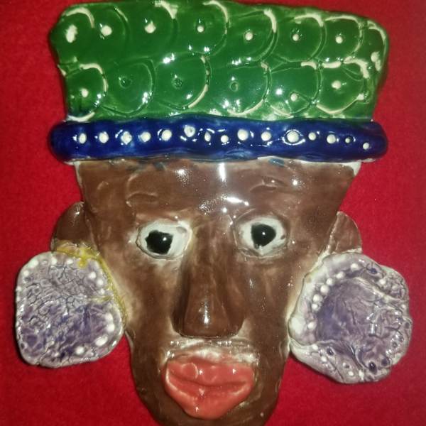 Ceramic Face by Kathryn Boyle, Image 1.