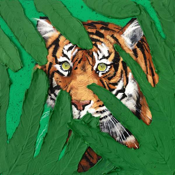 Tiger in Leaves by Josh Brown, Image 1.