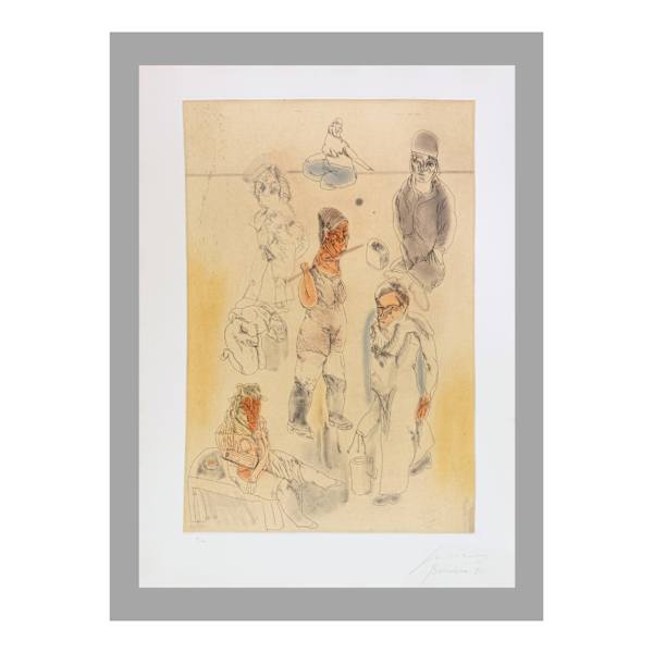 Barrio Chino II by José Luis Cuevas, Image 1.