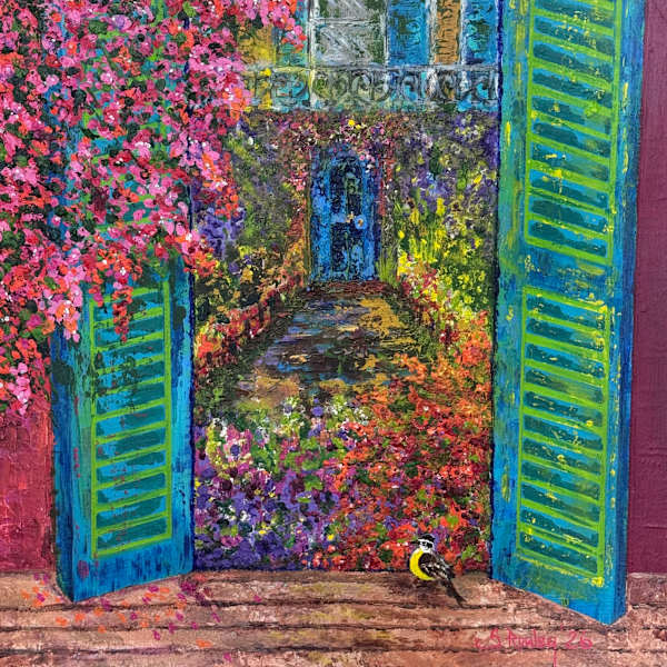 Beyond The Blue Shutters by Sharon Clark- Rowley, Image 1.