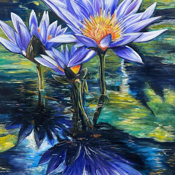 Water Lilies by Denyse Barnard - Nolan, Image 1.
