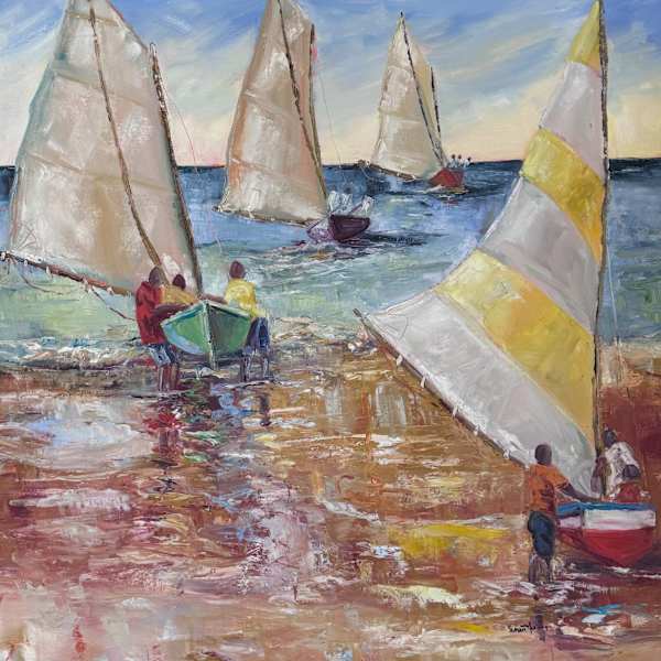 Regatta (Work boats of Grenadines) by Susan Mains, Image 1.