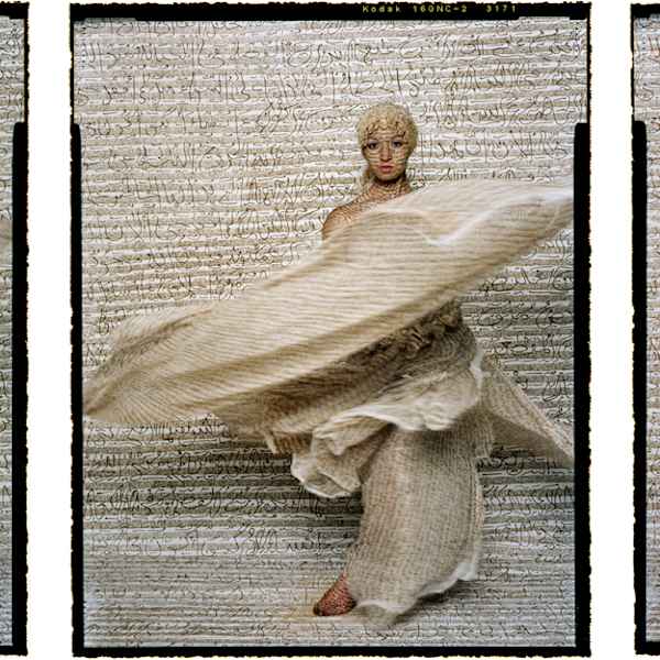 Les Femmes du Maroc: Dancer Triptych by Lalla Essaydi , Image 1.
