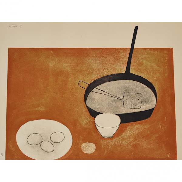 Still Life (With Frying Pan), 1973 by William Scott, Image 4.