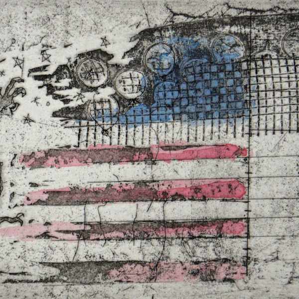 Untitled (Alien and Flag) by Tyler Gehl, Image 1.