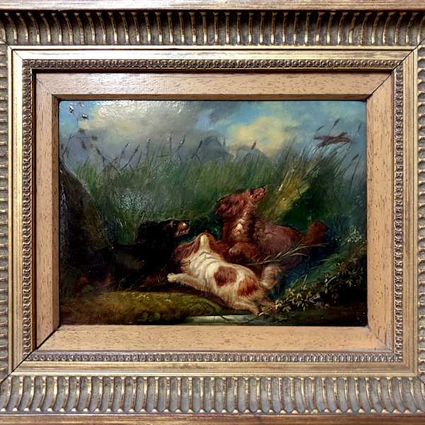 0903 - Two Setters and a Spaniel by George Armfield (1808 - 1893), Image 1.