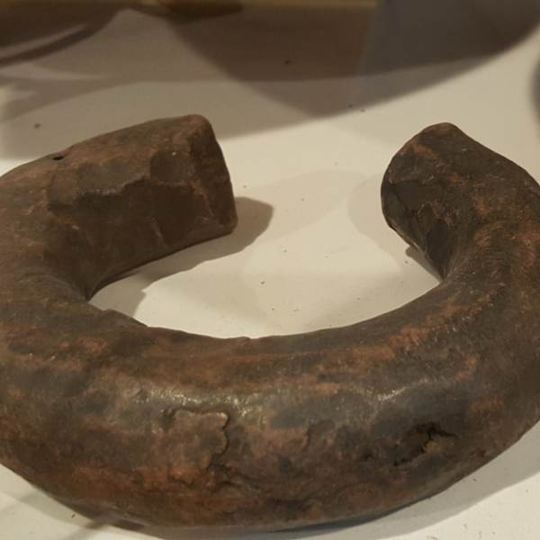 Manilla Currency Bracelet by West Africa, Image 1.